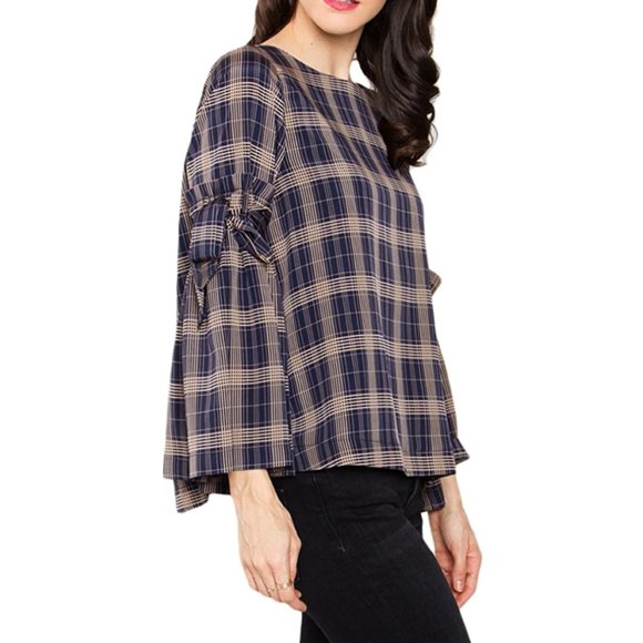 NEW Sugarlips Frankie Plaid Top Open Back Backless - Picture 4 of 10